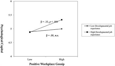 Effects of Workplace Gossip on Employee Mental Health: A Moderated Mediation Model of Psychological Capital and Developmental Job Experience